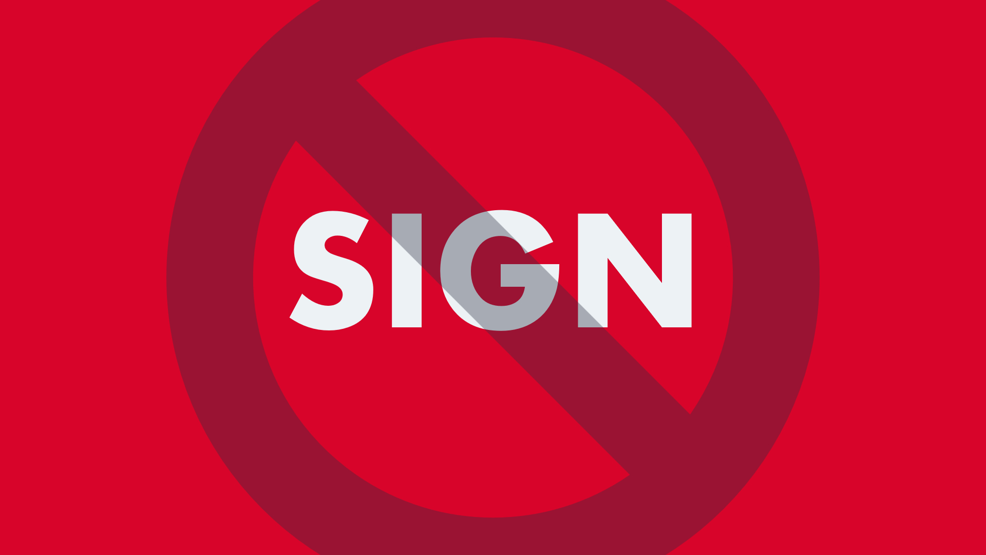 Don’t Signs