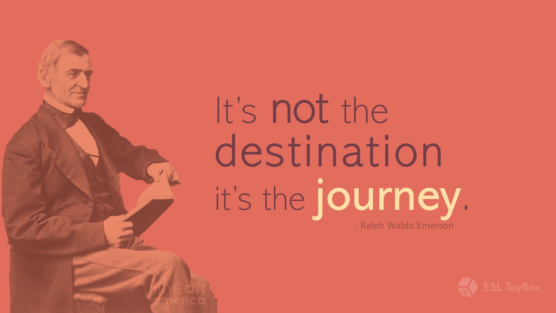 It’s not the destination, it’s the journey.