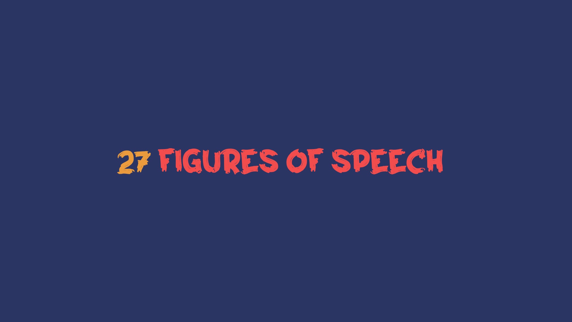 27 Figures of Speech