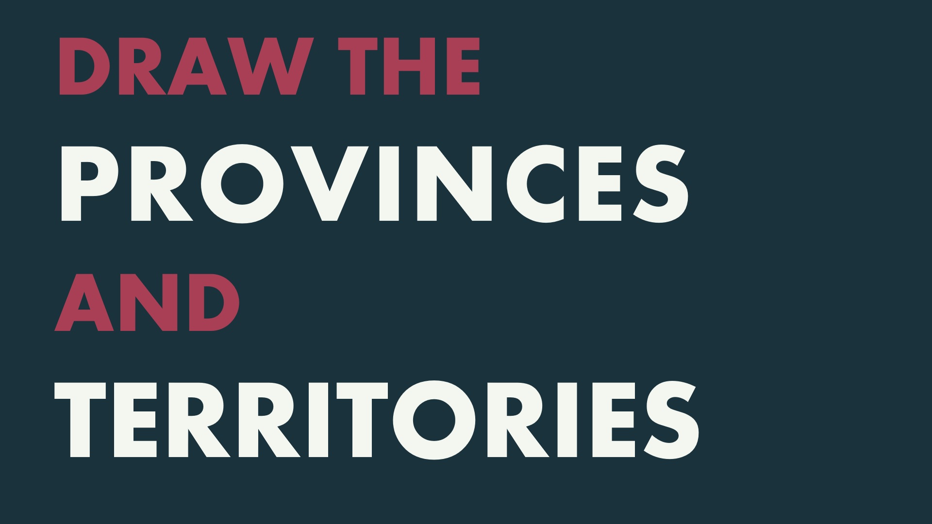 Canadian Provinces and Territories